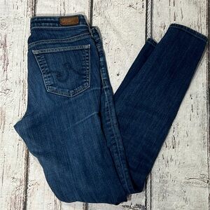 AG Adriano Goldschmied The Stilt Cigarette Leg Medium Wash Jeans Made in USA